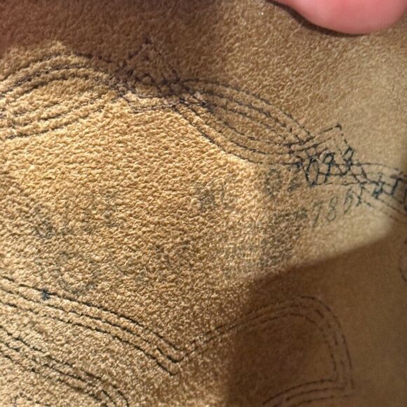 VTG Levi's Orange Tab Leather Cowboy Boots Men's 10 Country Western Texas Farm - Picture 11 of 16